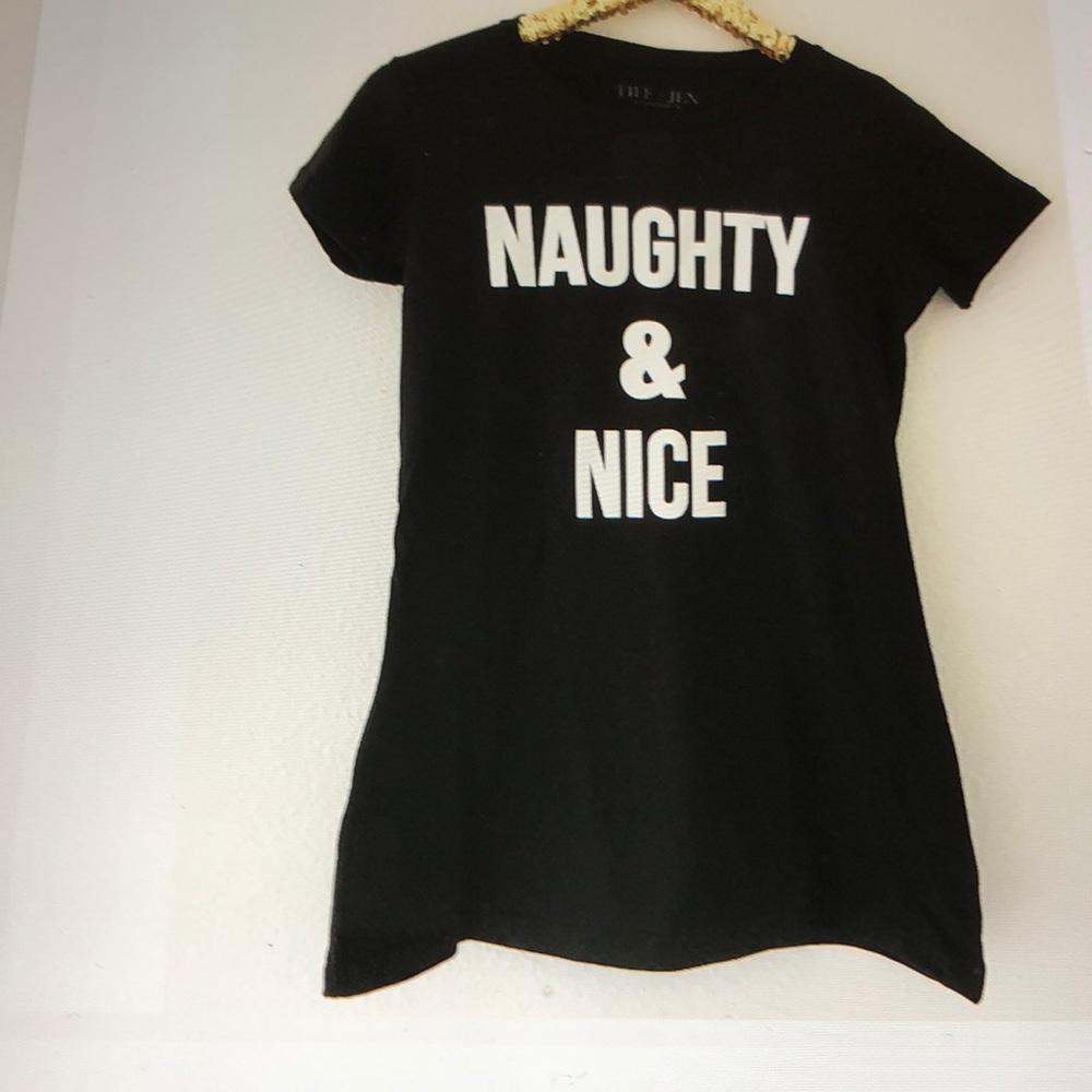 Naughty & Nice Tee! NWT!! - Picture 2 of 3